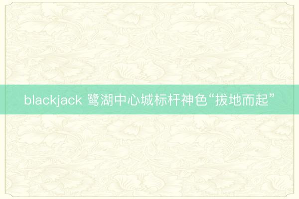 blackjack 鹭湖中心城标杆神色“拔地而起”