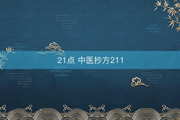 21点 中医抄方211
