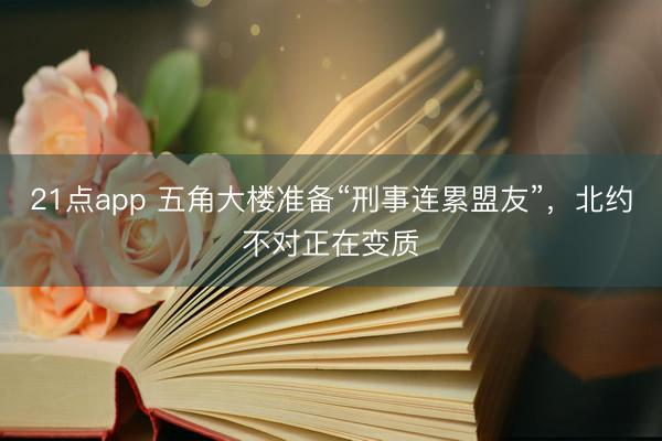 21点app 五角大楼准备“刑事连累盟友”，北约不对正在变质