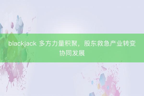 blackjack 多方力量积聚，股东救急产业转变协同发展