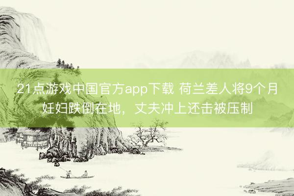 21点游戏中国官方app下载 荷兰差人将9个月妊妇跌倒在地，丈夫冲上还击被压制